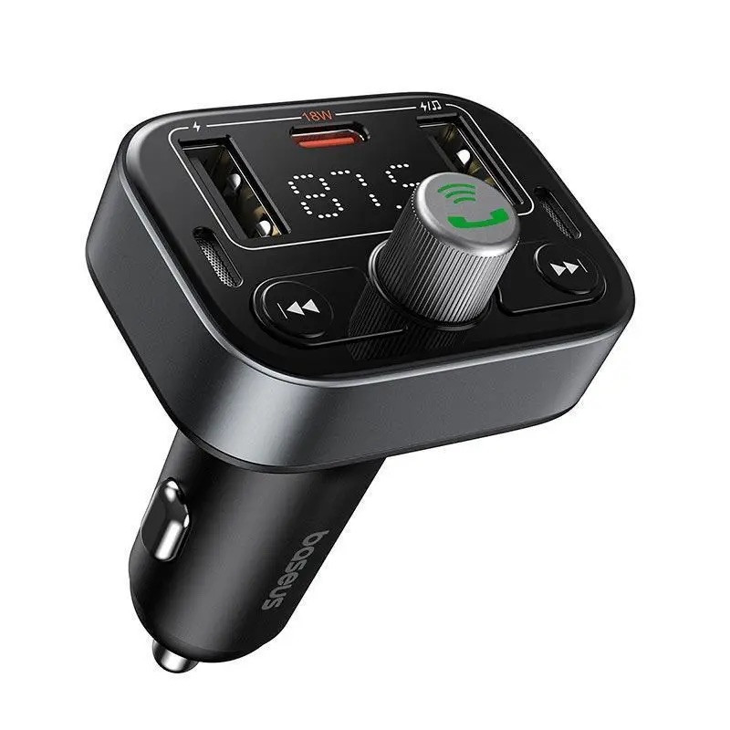 АЗП з FM-модулятором Baseus S-09 Pro Series Car FM Transmitter Cluster Black Київ - фото 8