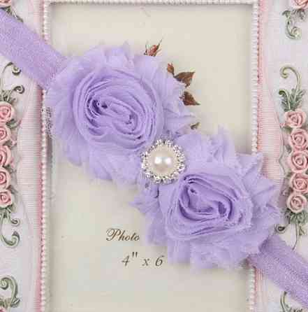 Повязка детская на голову one size сиреневый Киев