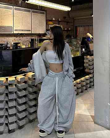 Женский теплый оверсайз костюм двойка трехнитка на флисе Одесса