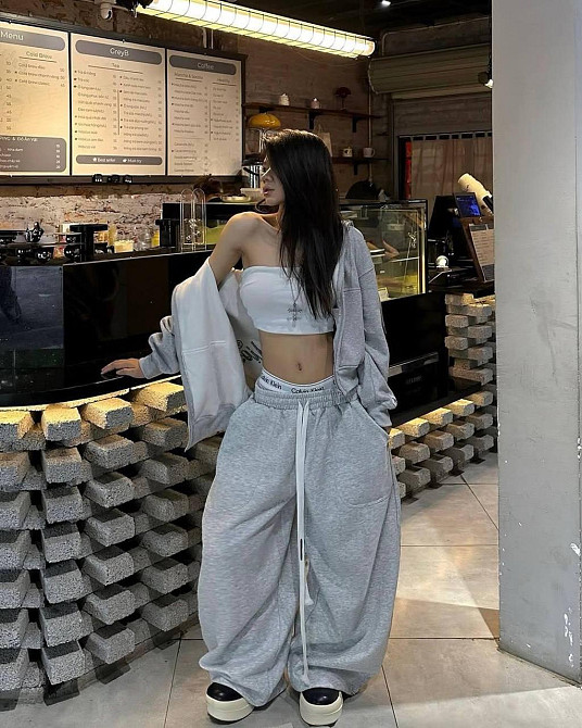 Женский теплый оверсайз костюм двойка трехнитка на флисе Одесса - изображение 4