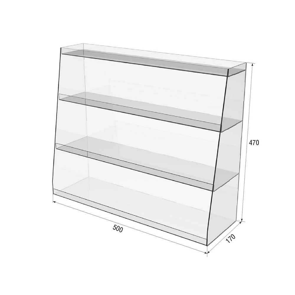 Підставка EKOSTAR під товар вітрина 4-х ярусна 500х170х470 Київ - фото 3