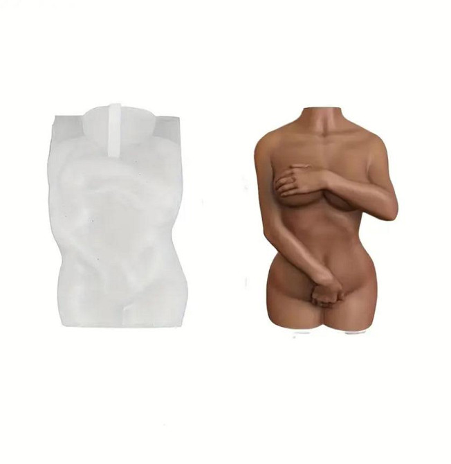 Силіконова форма для свічки “Жіноче тіло”, форма для гіпсу, мила, смоли Київ - фото 2