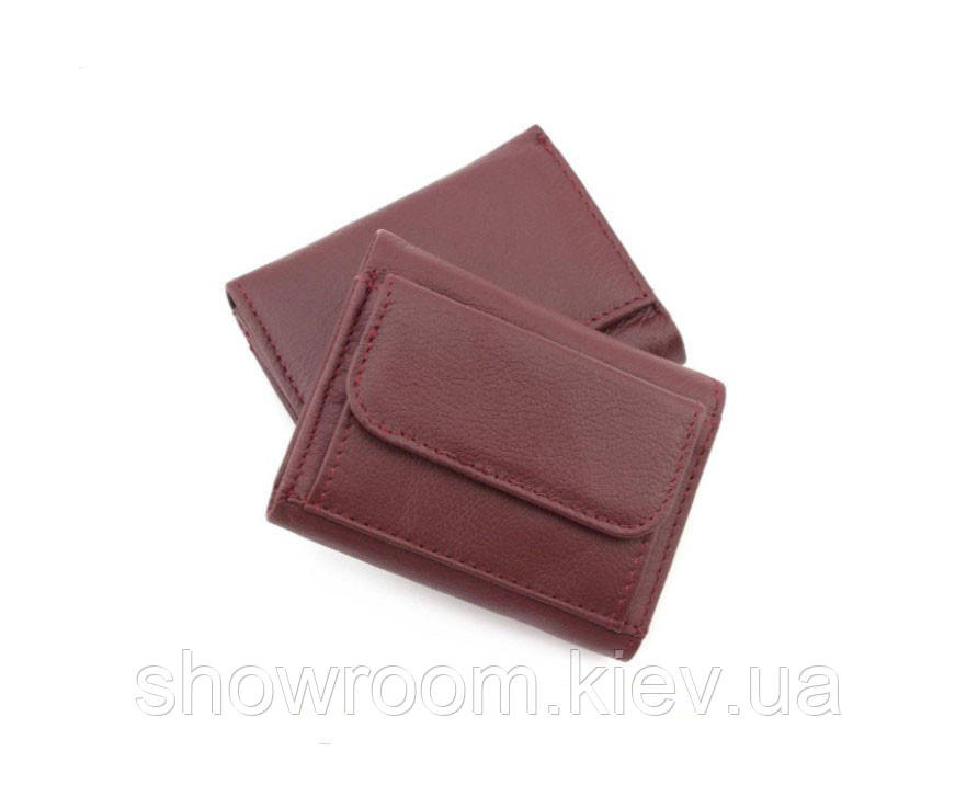 Недорогий жіночий шкіряний гаманець (4401) бордовий Київ - фото 4