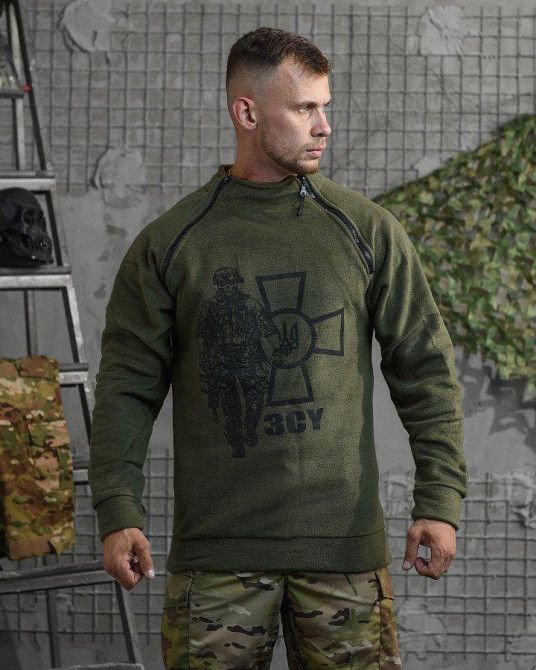 Флиска олива ВСУ крест олива мужская Одесса - изображение 9