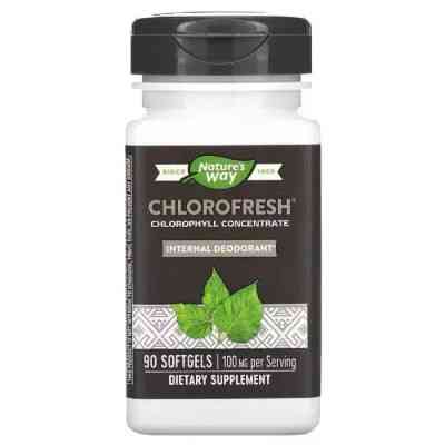 Травы Nature's Way Хлорофилл концентрат, Chlorophyll Concentrate, 90 гелевых капсул (NWY-03550) Винница