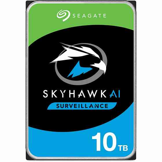 Накопичувач HDD SATA 10.0TB Seagate SkyHawk Al Surveillance 7200rpm 256MB (ST10000VE001) 3.5