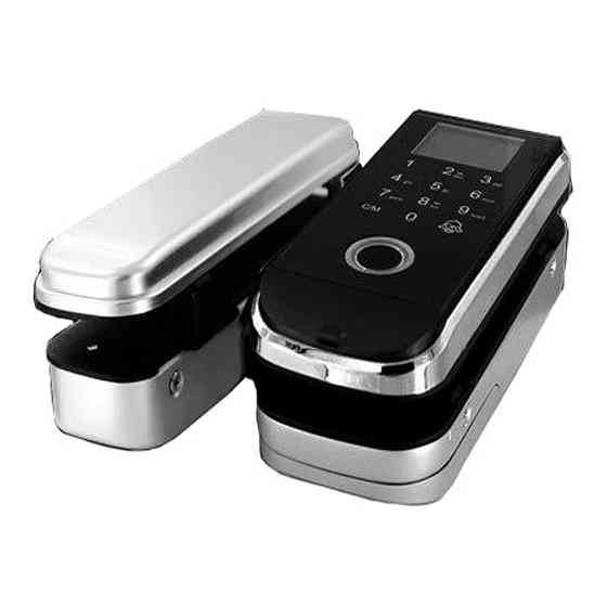 Замок біометричний автономний на скляні двері Trinix TRL-3303BG зі зчитувачем відбитків пальців і карт EM-Marine (65-00004) Київ