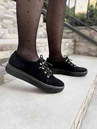 Injers Сліпони жіночі INJERS 195 чорні (весна-осінь, замша натуральна) (1305) 37р.38р. Коломия