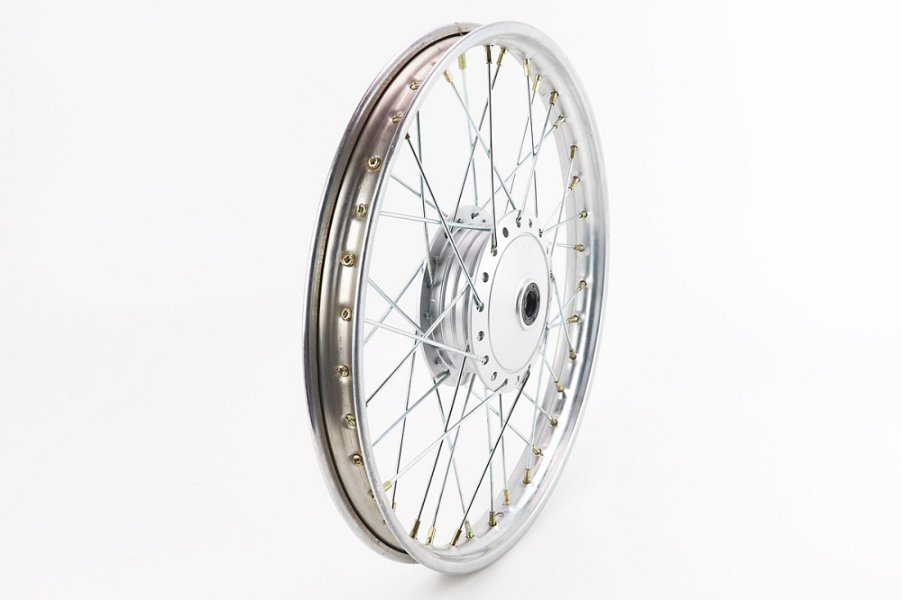 Диск передній спицьований (колесо) 1,2-17" DELTA, хром (вісь 10мм) Київ - фото 1