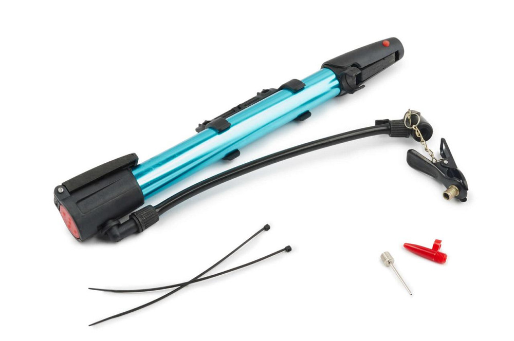 Насос ручний (L-25 см, з кріпленням на раму, синій) OP Мукачево - фото 1