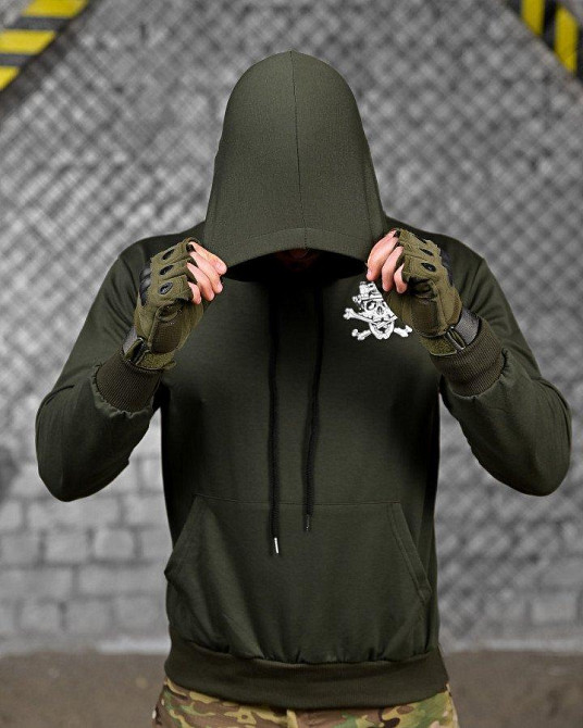 Тактическая худи MAKLIN  ужин олива ДЛ7071 Одесса - изображение 4