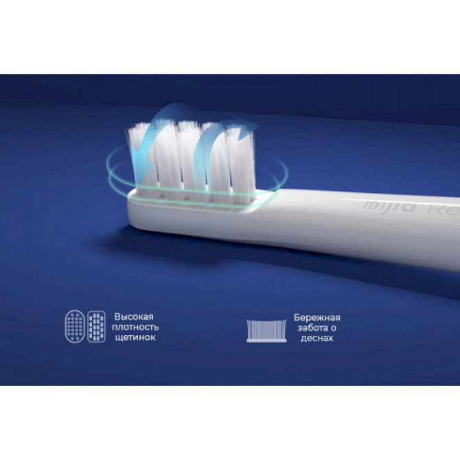 Звуковая электрическая зубная щетка Xiaomi MiJia Sonic Electric Toothbrush T100 Blue (Синяя) Киев - изображение 3