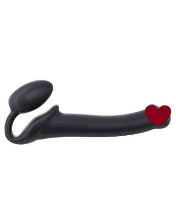 Безремневой страпон Strap-On-Me Black M, полностью регулируемый, диаметр 3,3см Sex Aura Киев