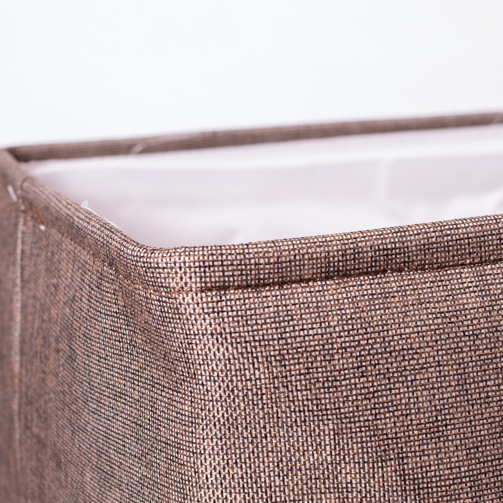 Yiwu Кошик для білизни 40×33×36 (см) м'який 47 (л) Коричневий HP-41-1 Коломия - фото 6