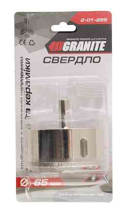 GRANITE Свердло для скла та кераміки GRANITE трубчасте з алмазним напиленням 65 мм 2-01-265 Київ