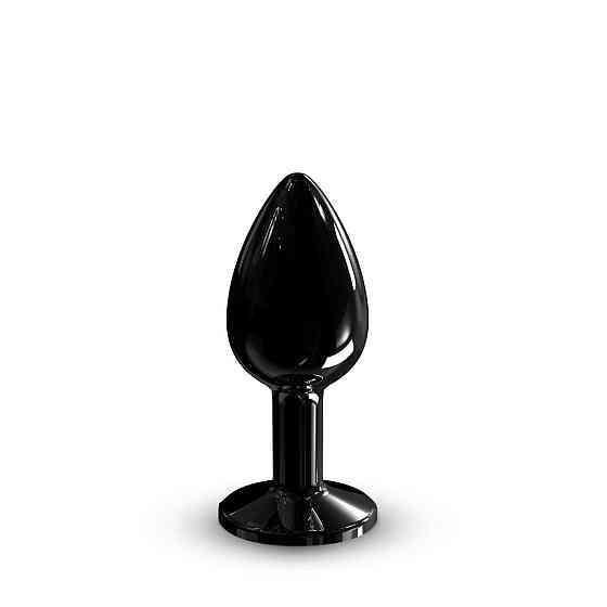 Металлическая анальная пробка с кристаллом Dorcel Diamond Plug Black S Sex Aura Киев