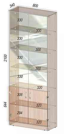 Шафа офісна ОШС-1, Антрацит, 800/340/2100 Львів