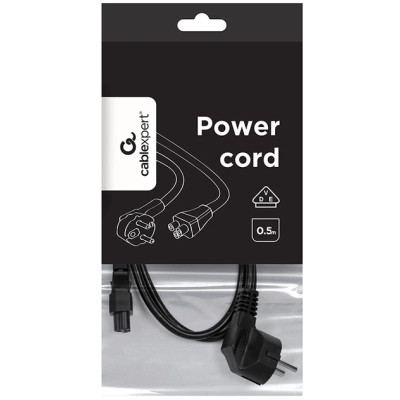 Кабель живлення C5 0.5m 0.75mm2 Cablexpert (PC-186-ML12-0.5M) Вінниця - фото 4