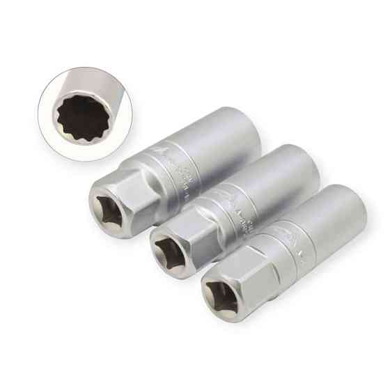 Головка свечная 3/8 14,16,18мм 3шт CrV Мукачево