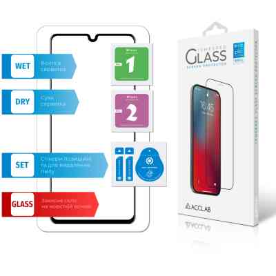 Скло захисне ACCLAB Full Glue Samsung A41 (1283126508585) Вінниця