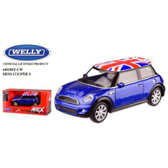 Машина металева MINI COOPER S "WELLY" 44010EF-CW масштаб 1:43 Київ