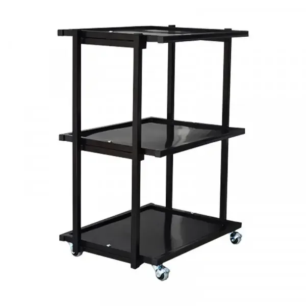 Косметологічний візок металевий на колесах Профі UK-01 Чорний Київ - фото 2