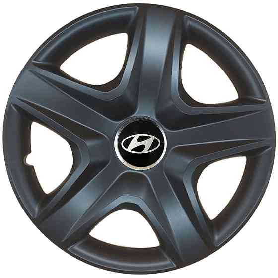 Автомобільні модельні ковпаки R15 SJS Hyundai 340 4шт, чорні Вінниця