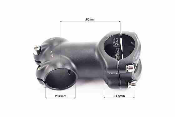 Винос керма MTB 28,6x31,8х60мм, алюмінієвий, чорний MAS-6180 Київ