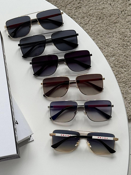 Окуляри унісекс Prada  з металевою оправою на середнє обличчя 🔥 Київ - фото 8