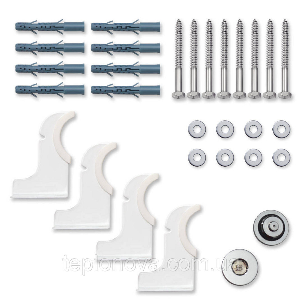 Вертикальный радиатор Ellipse Double 480х1800-8, anticor, белый Черновцы - изображение 6