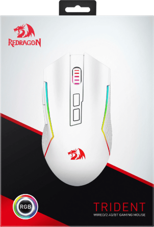 Миша Redragon Trident White (71864) (7153552) Киев