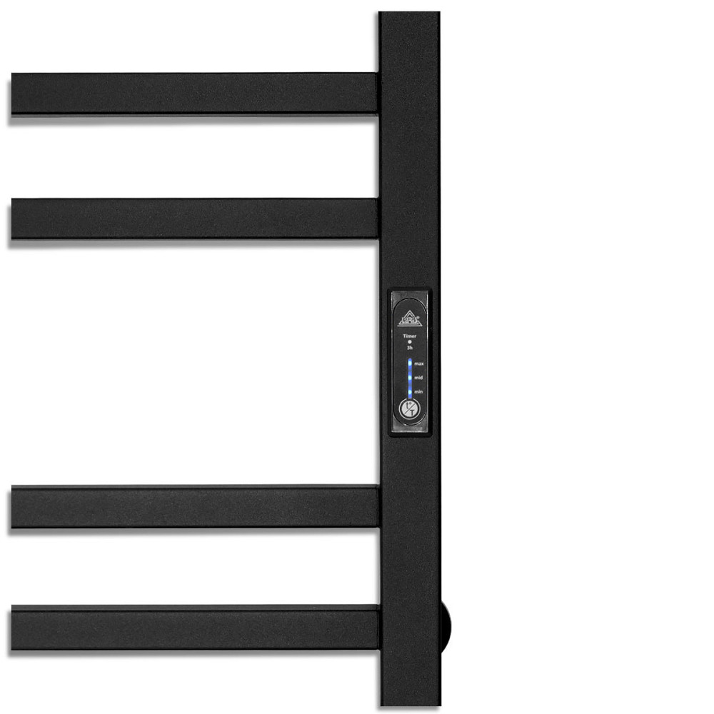 Електрична рушникосушка Laris Зебра Імідж ЧКЧ12 350Х900 чорний, праве підключення Київ - фото 6