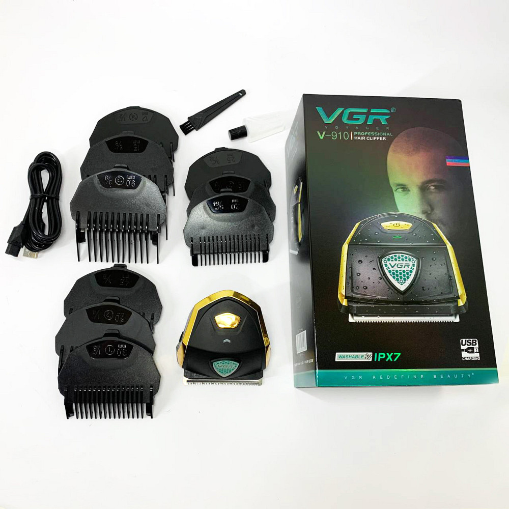 Бездротова машинка для стрижки для дому VGR Акумуляторний універсальний тример стрижки EN-90 Київ - фото 5