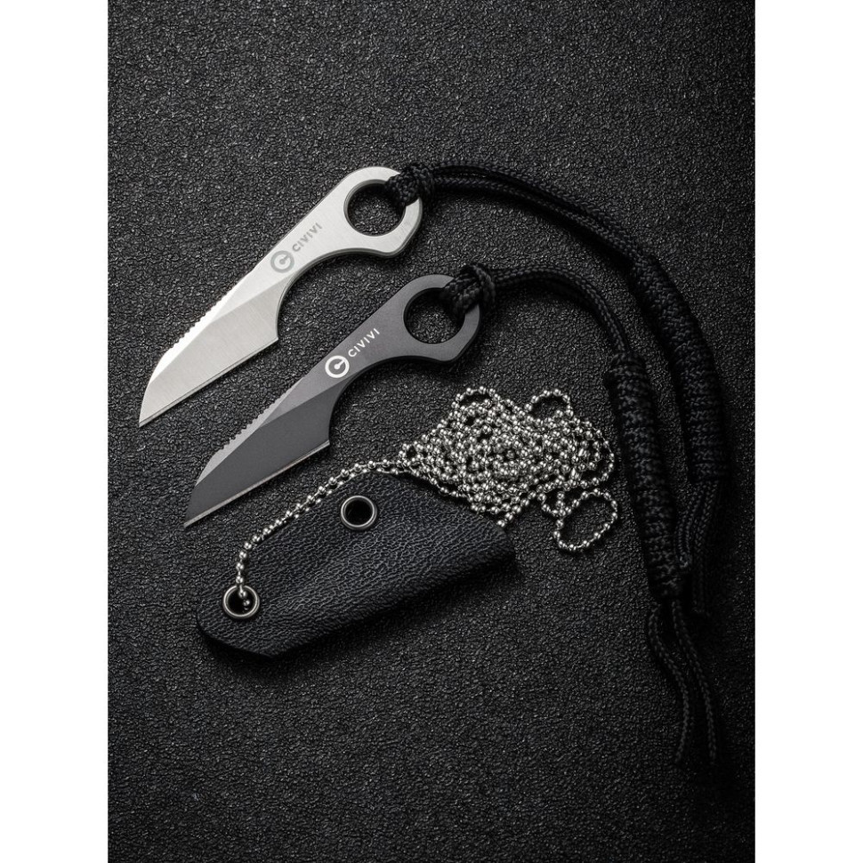 Ніж фіксований тактичний  Civivi Gramis, (2.6 см) 14C28N сірий Киев - изображение 19