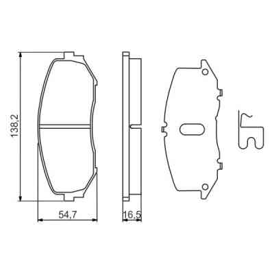 Гальмівні колодки Bosch 0 986 494 241 Вінниця