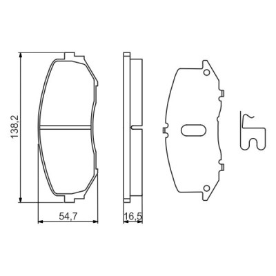 Гальмівні колодки Bosch 0 986 494 241 Вінниця - фото 2