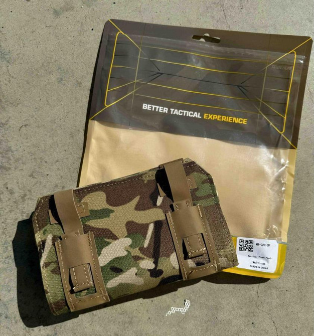 Тактичний нагрудний тримач для смартфона, з кріпленням на бронежилет, Мультикам Одеса - фото 5