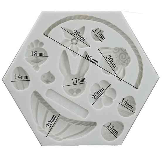 Силиконовая форма для пасхи 103 на 120 мм серый Киев