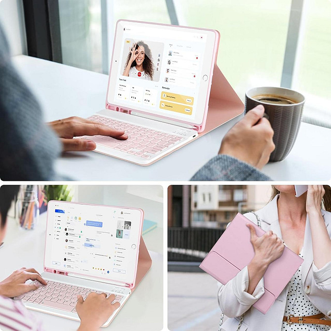Защитный чехол с Bluetooth клавиатурой для iPad 10.2 Inch (9/8/7 Generation) и iPad Air 3rd / Pro 10.5 Днепр - изображение 6