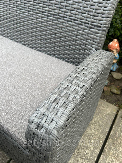 Плетені меблі вуличні з кутовим диваном Київ - фото 3