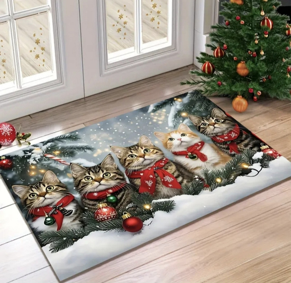Килимок різдвяний з принтом 40х60 см Сміла - фото 1