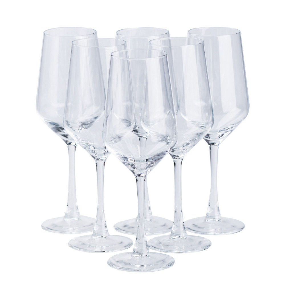 Набір келихів для шампанського 6 штук по 400 мл HP562 Київ - фото 1
