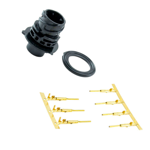 Роз'єм заднього ліхтаря вантажівки круглий 7к тато Мукачево - фото 1