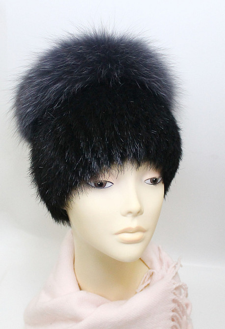 Шапка меховая женская кубанка Сюзанна Графитовый Харьков - изображение 3