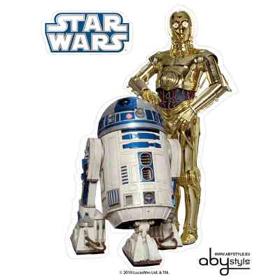 Стікер-наклейка ABYstyle Star Wars — R2-D2/C3PO 16х11 см / 2 аркуші (ABYDCO160) Вінниця