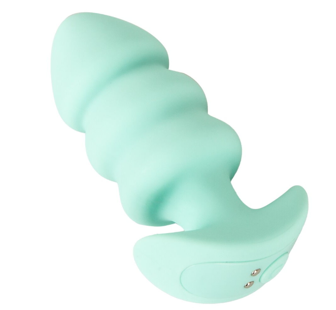 Анальна пробка з вібрацією Vibrating Mini Butt Plug Green Sex Aura Київ - фото 7