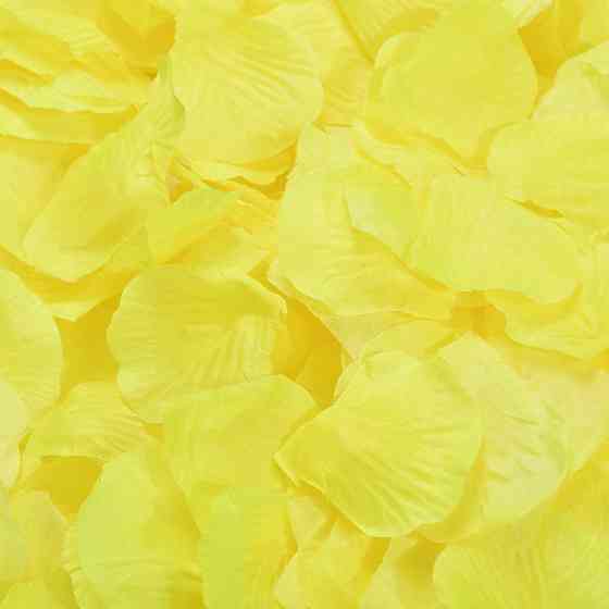 Штучні пелюстки троянд 100 штук 45 на 40 мм жовтий Київ