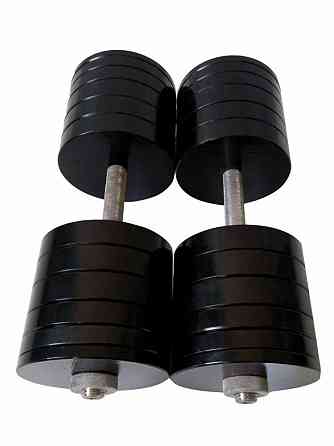 Гантелі набірні 2 по 50 кг Гантелі, гирі, штанги та диски металеві з порошковим фарбуванням Київ