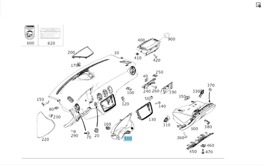 Mercedes-Benz  A1176800007 9116 Декоративна накладка навколо панелі приладів CLA Shooting Brake X117 CLA C117 GLA X156 A-class W176 Одесса - изображение 2
