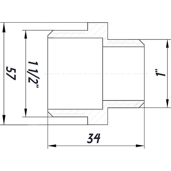 Ниппель редукционный 1 1/2″х1″НН никелированный NN752S OPTIMUM Киев